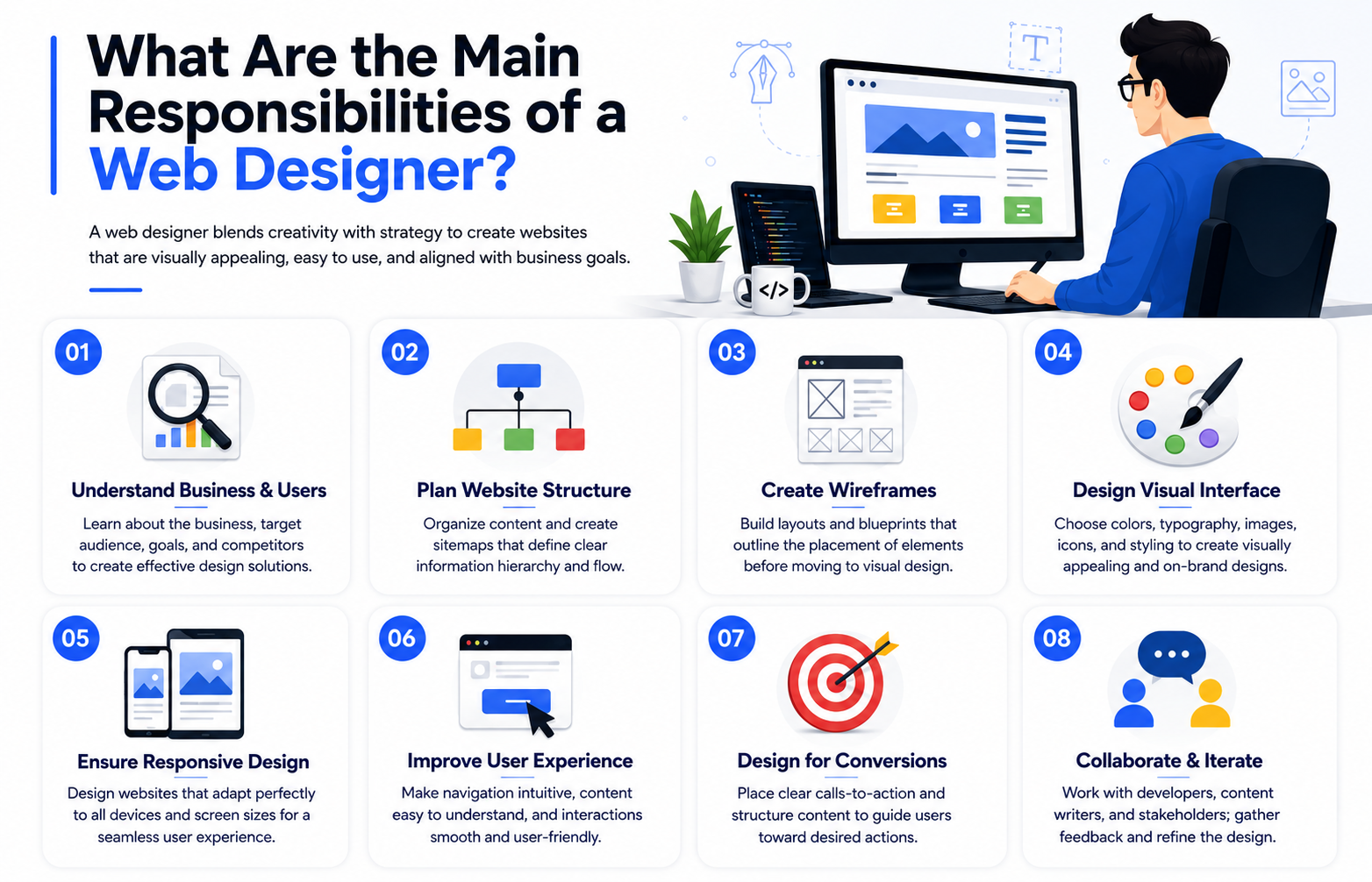 What Are the Main Responsibilities of a Web Designer Overview